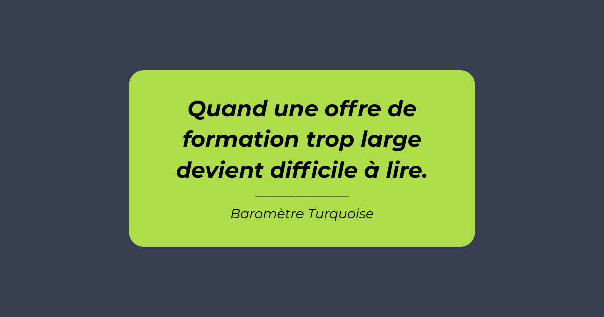 Catalogue de formation : quand une offre trop large devient difficile à lire